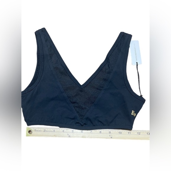 Weworewhat Mesh Sports Bra Top in Black Size Small V-Neck Women’s Activewear - Picture 11 of 16
